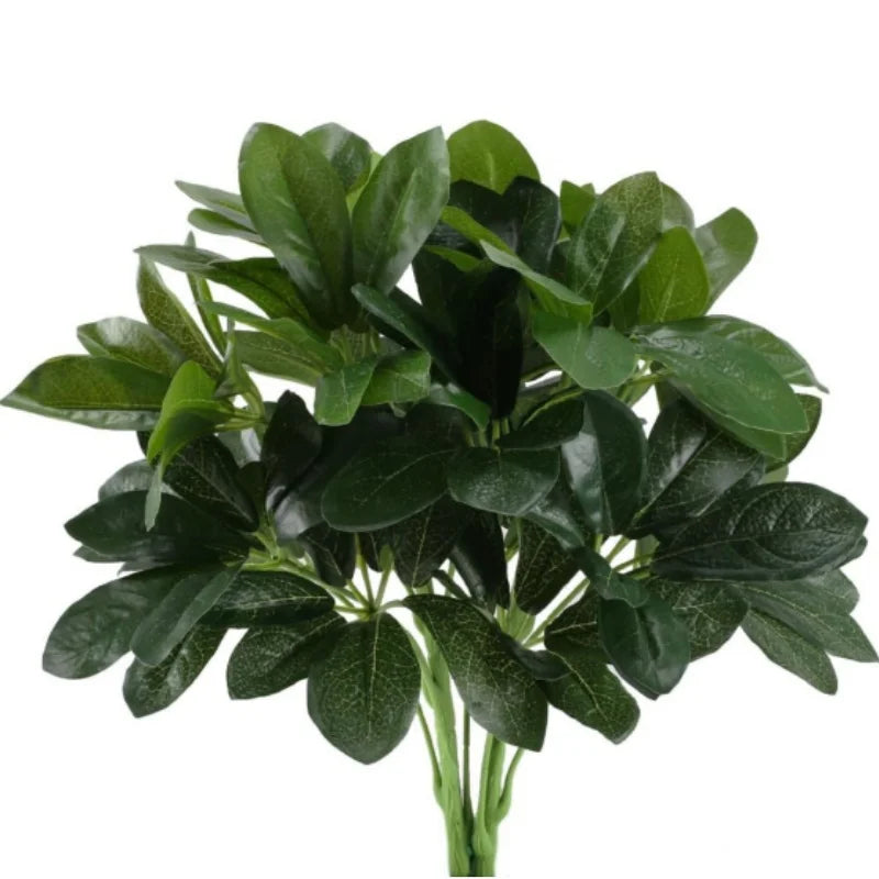 Artificial Shrubs Plants Silk Schefflera Bushes Greenery Arrangements Garden Office Home Table Centerpieces Wall Hanging Decor