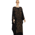 CCY Muslim Kaftan Abaya Dress Women Dubai Turkish Chiffon Party Dresses Elegant Evening Gown African Boubou 2 Piece Outfit
