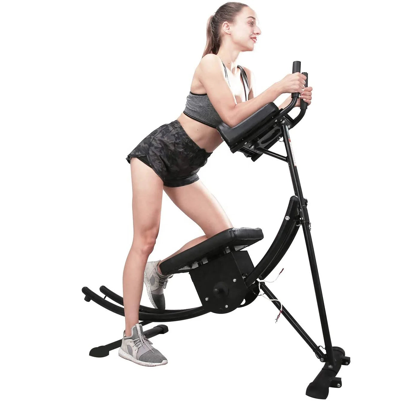 FDFIT Foldable Abdominal Coaster Exercise Machine Degree Rotatable Strength Training Equipment