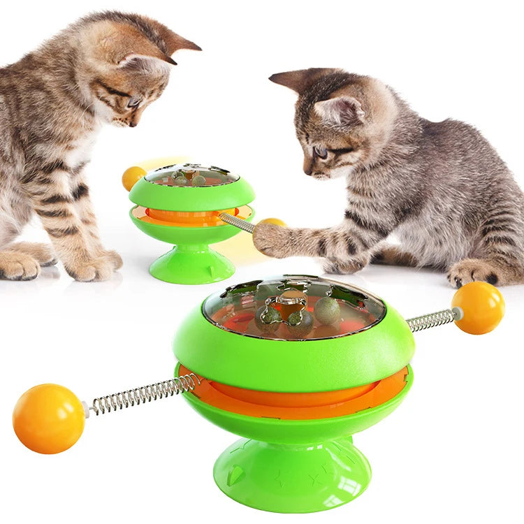 Wholesale  Interactive Track Turntable Cat Toy Gyroscope