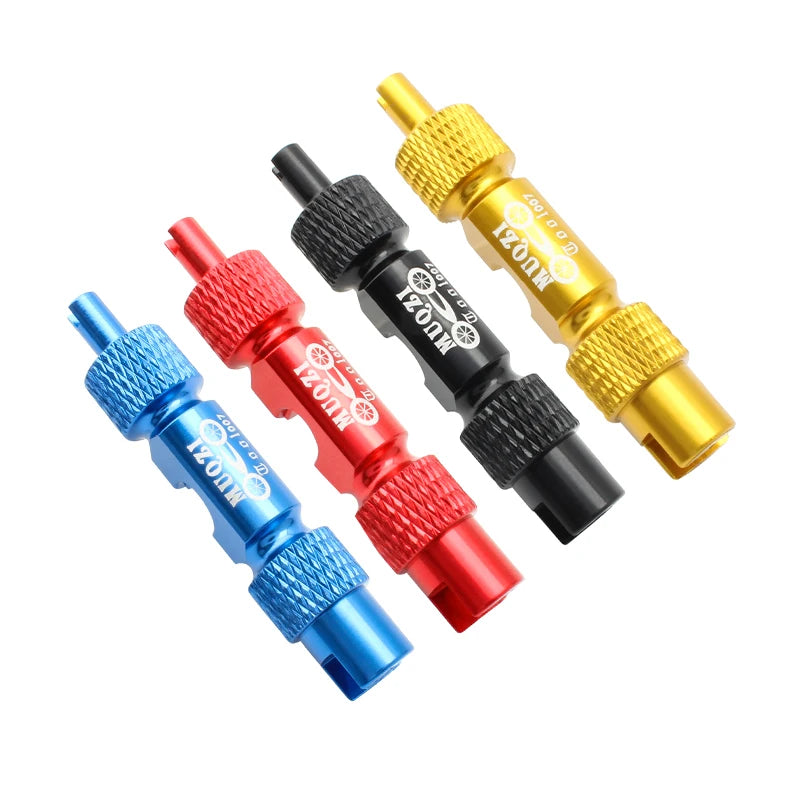 MUQZI Bicycle Tire Valve Core Removal Tool Schrader Presta Valve Removal Wrench Multifunctional Air Nozzle Disassembly Tool