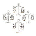 Charms Libra Scales of Justice 22x17mm Tibetan Silver Color Pendants Antique Jewelry Making DIY Handmade Craft