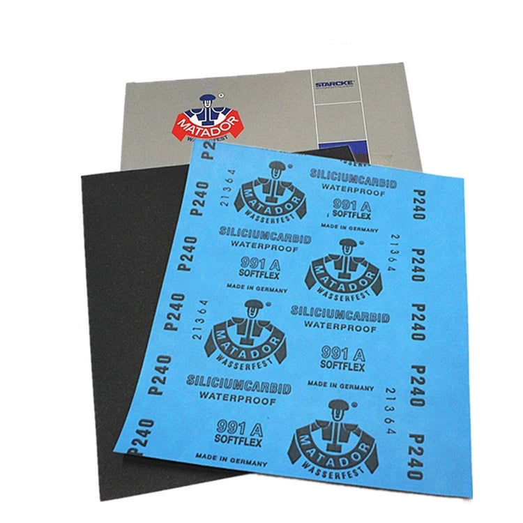 Hot Sale Germany Matador Quality Level Abrasive Paper Sheets Abrasive Sandpaper Grit 120