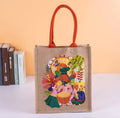 Wholesale Factory Directly Sell Reusable Folding Sublimation Printing Jute Bag Shopping Bag Recycled