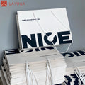 Lavinia Manufacturer Custom Print Logo Hot Stamping Square Hanging Folding Paper Bag Luxury Retail Gift Clothing Shopping Handle