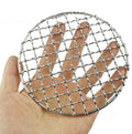 Portable Outdoor Compact Backpack Grill Stainless Steel Mini BBQ Welded Mesh for Camping Hiking Hunting