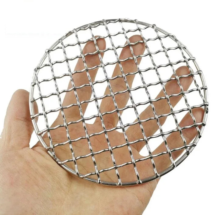 Portable Outdoor Compact Backpack Grill Stainless Steel Mini BBQ Welded Mesh for Camping Hiking Hunting