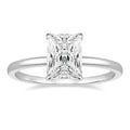 OAHLAN 3CT 925 Sterling Silver Engagement Rings Radiant Cut Solitaire Cubic Zirconia CZ Promise Rings Wedding Bands for Women