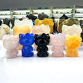 Hot Sales Natural Rose Quartz Hello Kitty Carving Handmade Crystal for Easter Decor for Crafts and Decorative Purposes