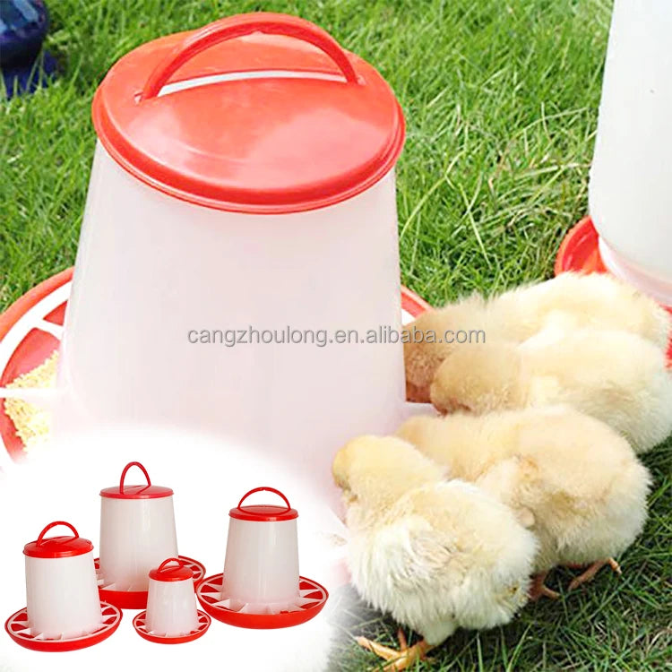 ZZ 1L Factory Supply Poultry Feeding Drinker 1KG Plastic Animal Chicken Feeder
