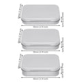 New Metal Rectangular Tin Box with Hinge Lid Custom Food Grade Wedding Sweet Candy Tin Metal Box for Cake