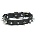 Modern Personalized Solid Leather Rivet Dog Collar Adjustable PU Leather Spike Dog Collars
