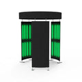 Custom 10ft Portable 360 Photo Booth Backdrop LED Lights Enclosure Environmentally Friendly CMYK Heat Transfer Trade Show