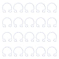 Body Piercing Jewelry C Shape Cartilage Nose Septum Ring Horseshoe Ring Transparent Plastic Acrylic Nose Ring