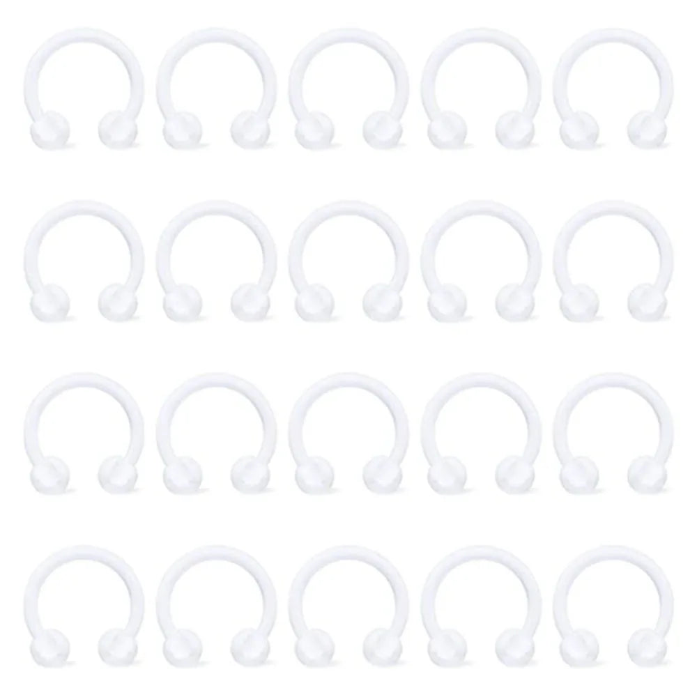 Body Piercing Jewelry C Shape Cartilage Nose Septum Ring Horseshoe Ring Transparent Plastic Acrylic Nose Ring