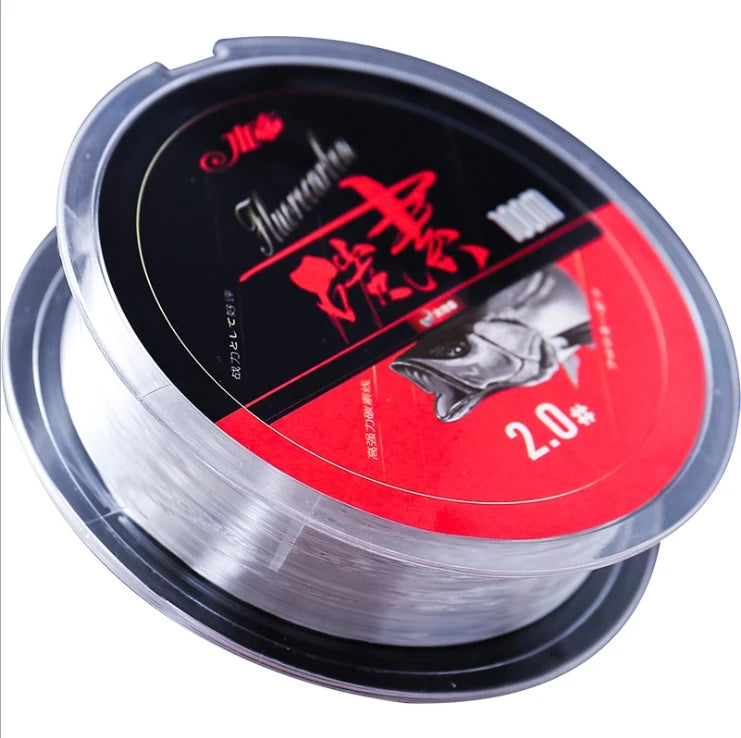 Fluoro Carbon Waterproof Fishing Line 100m 50m 0.88kg-17.5kg Drag Transparent Main Line Sea Fishing Line