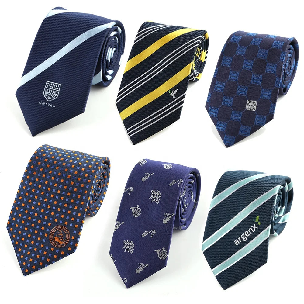 Custom Italian Silk Necktie Fabric Woven Neck Ties Mens Tie 100% Silk Handmade Necktie With logo