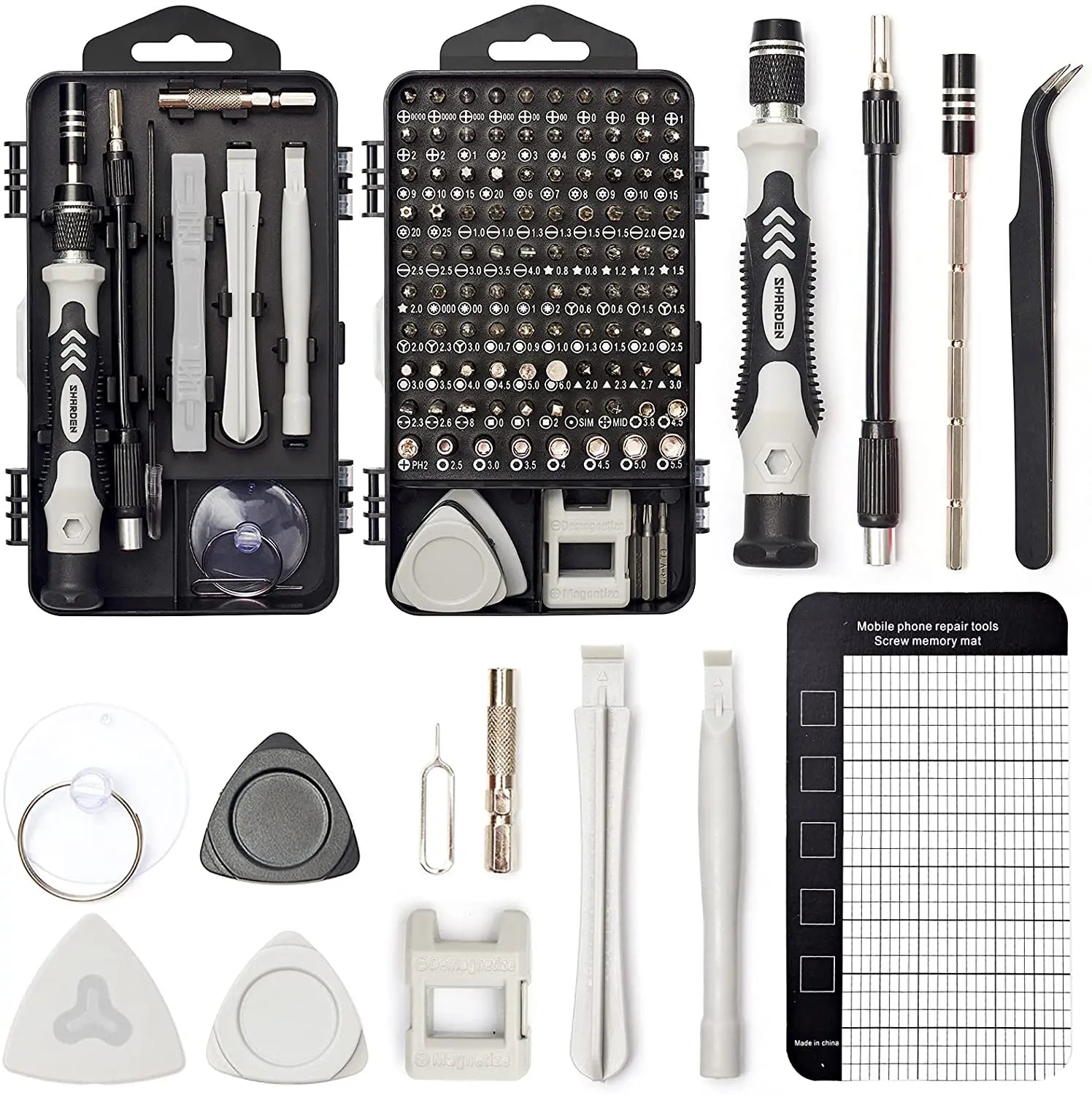 Precision Screwdriver Set 122 in 1 Electronics Magnetic Repair Tool Kit with Case for Repair Computer PC Cellphone Watch Etc
