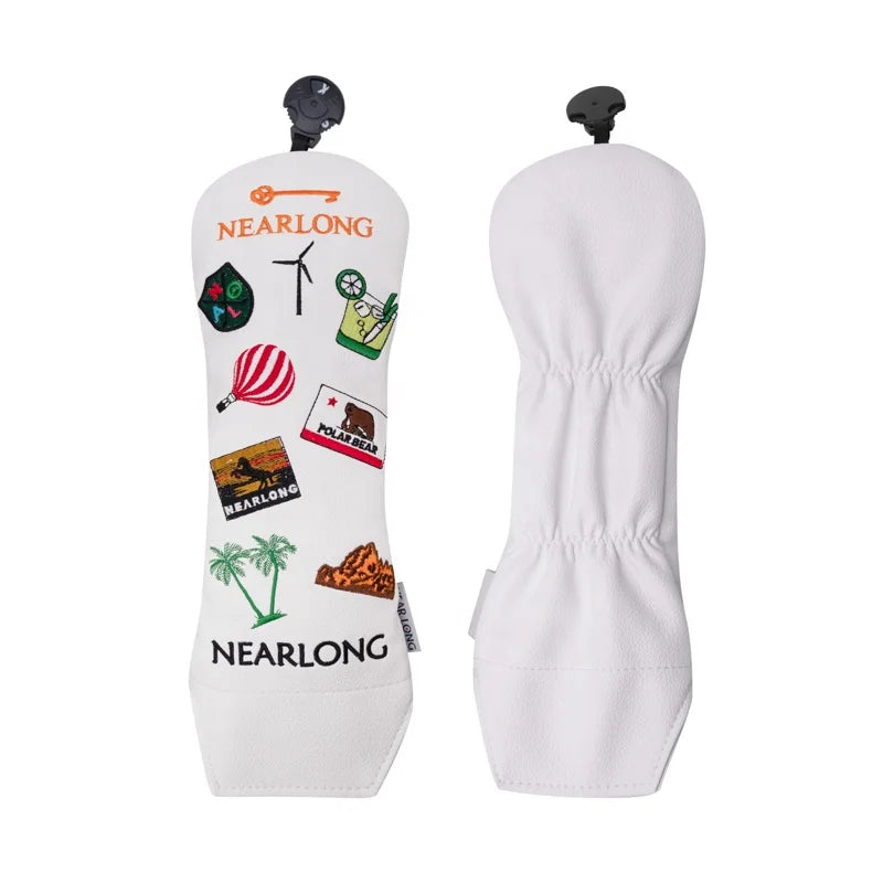 New Design Golf Hybrid Wood Fairway Headcover Custom Logo Promotional Elastic Tightness Golf Head Covers