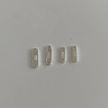 Hot Sale 925 Sterling Silver Simply Double Hole Engrave S925 Tag for Jewelry Making Accessories Wholesale
