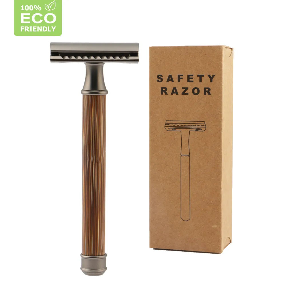 Zero Waste Bamboo razor Premium Quality Double Edge Safety Shaving razor