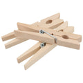 Hot-sale Colorful Stainless Decorative Wood Clothespin Factory Price Wooden Clothespin with Spring for Hanging Clothes Laundry