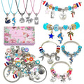 Hot Sale Colorful Crystal Cartoon unicorn Diy Children Bracelet Kit