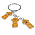 Poodle Teddy Dog Pendant Key Chains for Women Men Girls Metal Car Key Ring Keychain Bag Charm DIY Accessories Couple Lover Gift