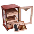 Large Capacity Bubinga Cigar Box Packaging Display Humidors Wooden Humidor Cabinet Cigar Showcase Rack