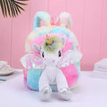 2024 New Model Glittering Feather Decorated Backpack  Cute Cartoon Style for Ladies  Ladies' Backpack
