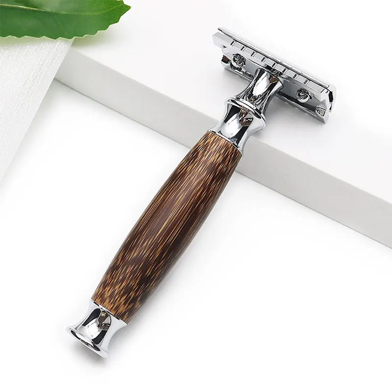 Hot Sell Bamboo Handle Shaver Double Edge Safety Men Shaving Razor