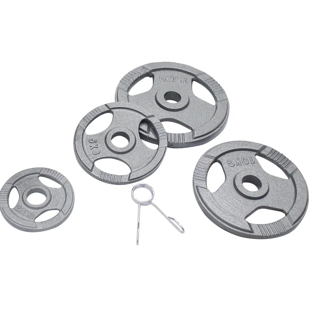 Baking Varnish Free Weight Plates Set Gym Weightlifting Barbell Cast Iron Weight Plates MegaBDM