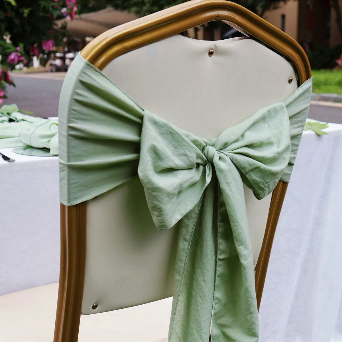Chair Back Set Bow Wedding Decoration Hotel Meeting Decoration Hotel Chair Flower Wedding Banquet