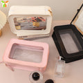 2024 New Fashionable Travel Wash Bag Waterproof Makeup Pouch for Women Portable Cosmetic Organizer for Travel