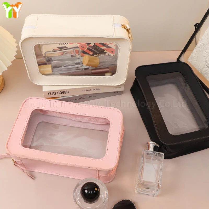2024 New Fashionable Travel Wash Bag Waterproof Makeup Pouch for Women Portable Cosmetic Organizer for Travel