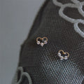 2026 Oem Gold Plated Small Heart Stud Earrings Silver Heart Earrings