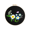 New Needlework Embroidery Kit Flower and Butterfly Diy Cotton Thread Cross Stitch for Home Living Room Art Decor