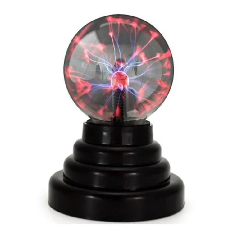 3 Inch USB Powered Interactive Plasma Ball Lamp Touch Sensitive Nebula Sphere Globe Novelty Light for Christmas Party Bedroom