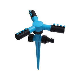 Automatic 3-Arm Garden Lawn Sprinkler 360 Degree Gear Drive Outdoor Water Irrigation
