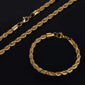 Hot Sale Cuban Link Rope Chain Chokers Punk Stainless Steel Gold PVD Plated Jewelry 18k Gold Stainless Steel Wholesale Jewelry