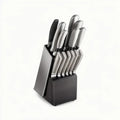 Professional Chef Knife Block Set Ultra Sharp Forged Stainless Steel with Wooden Handle for Kitchen Cutting