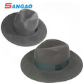 Wholesale Fashion Woman Felt Church Hat Flat Brim Fedora Hats Wool Cowboy Mexican New for Women or Men in Winter or Fall