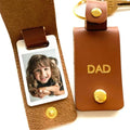 New Eco-Friendly Cartoon Customization Pu Leather Heat Transfer Sublimation Custom Tag Frame Keyring for Gift