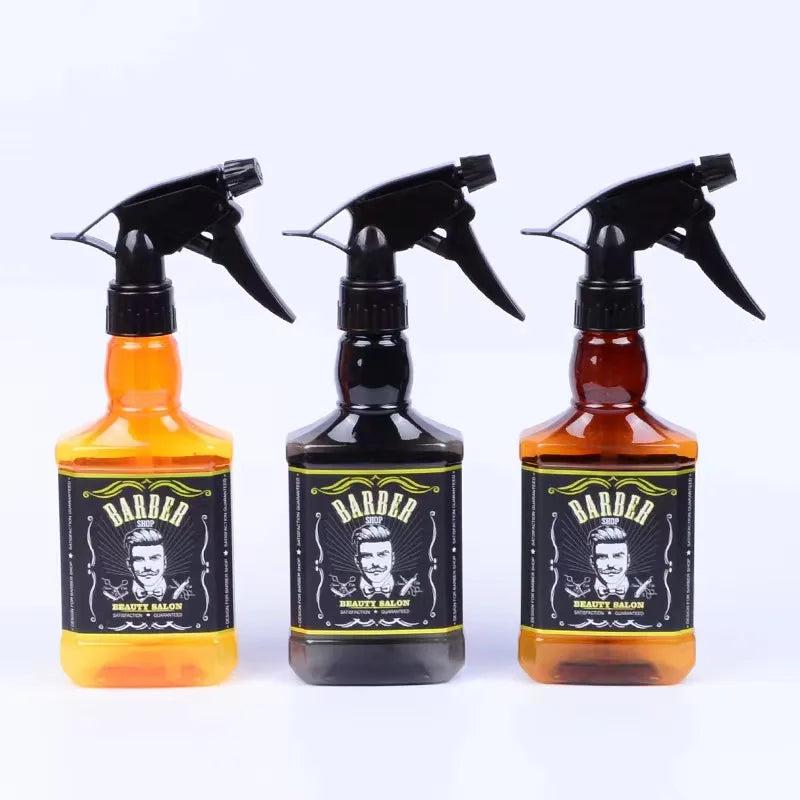 Retro Style Salon Barber 500ml 650ml Hairdressing Plastic Spray Bottle Water Sprayer Mist Spray Bottle for Hairdresssing