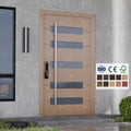 USA Standard Custom Main Doors Design Home 60X80 Wooden Exterior Doors with Front Entrance Pivot Main Timber Door