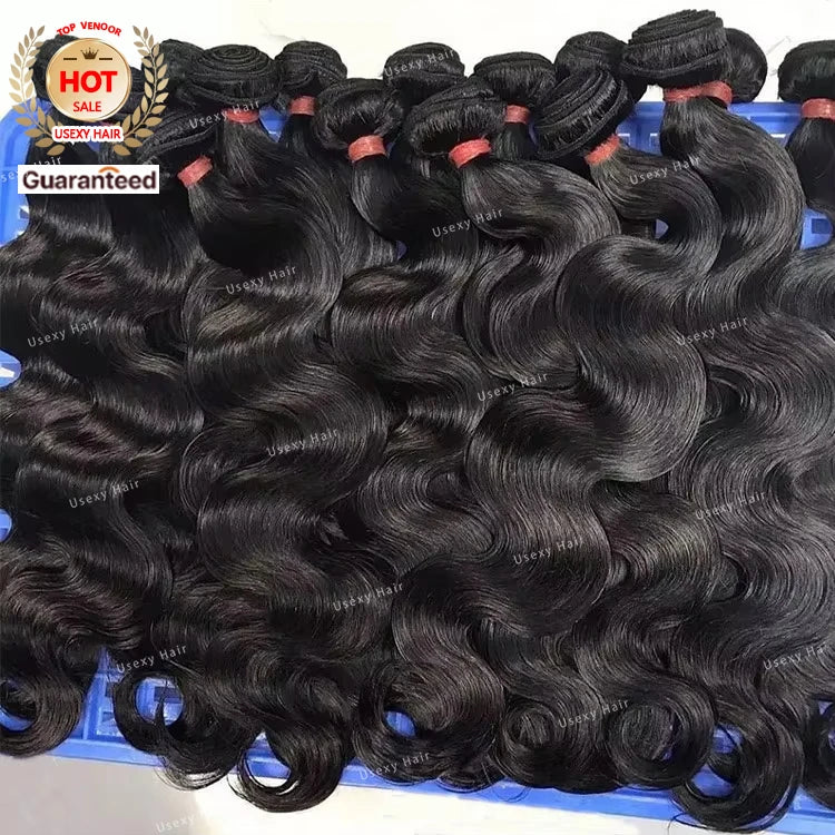Top Quality Single Donor Cuticle Aligned Virgin Hair Bundles Remy 100 Human Hair Wholesale Raw Filipino Wavy Indian Hair Bulk