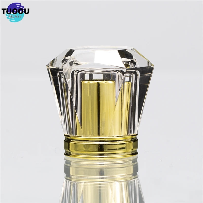 Tuoou In Stock HOMAY Wholesale Custom Luxury Lid 15mm Neck Size Plastic Perfume Bottle Magnetic Cap