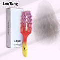 Women's Hair Comb Paddle Vent Scalp Massage Bristle Nylon Hairbrush for Detangling Styling Tool for Curly Hair Hairdressing