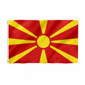 Promotional Product Fast Delivery Factory Custom 100%Nylon Used for National Sports Competition 3x5 ft North Macedonia Flag