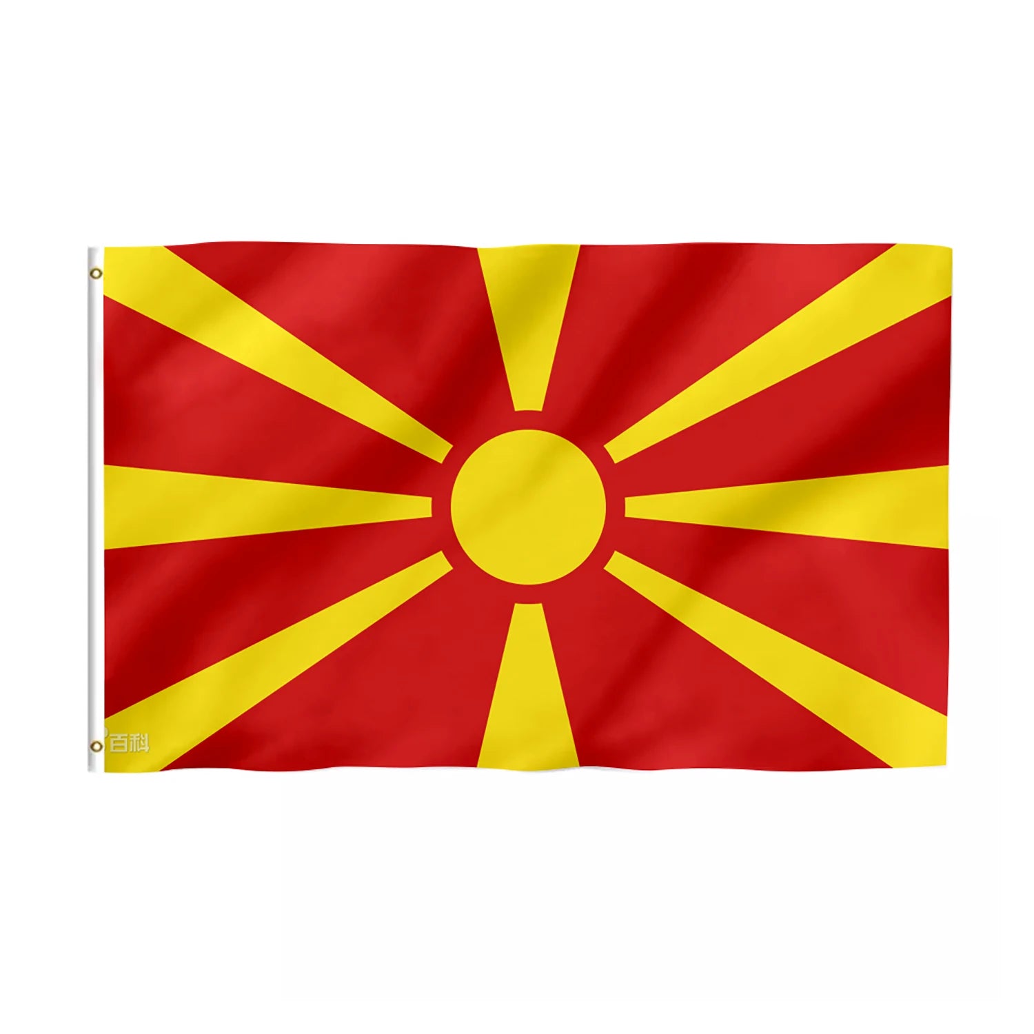 Promotional Product Fast Delivery Factory Custom 100%Nylon Used for National Sports Competition 3x5 ft North Macedonia Flag